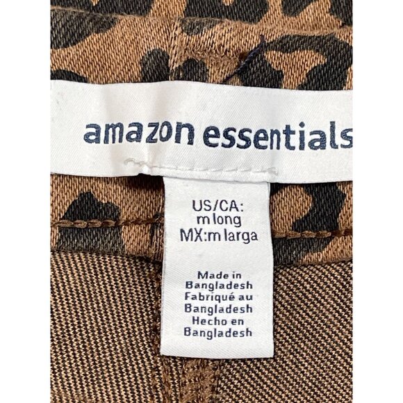 Amazon Essentials Leopard Skinny Stretch Pull-On Knit Jeggings SIZE-MEDIUM LONG - Picture 2 of 5